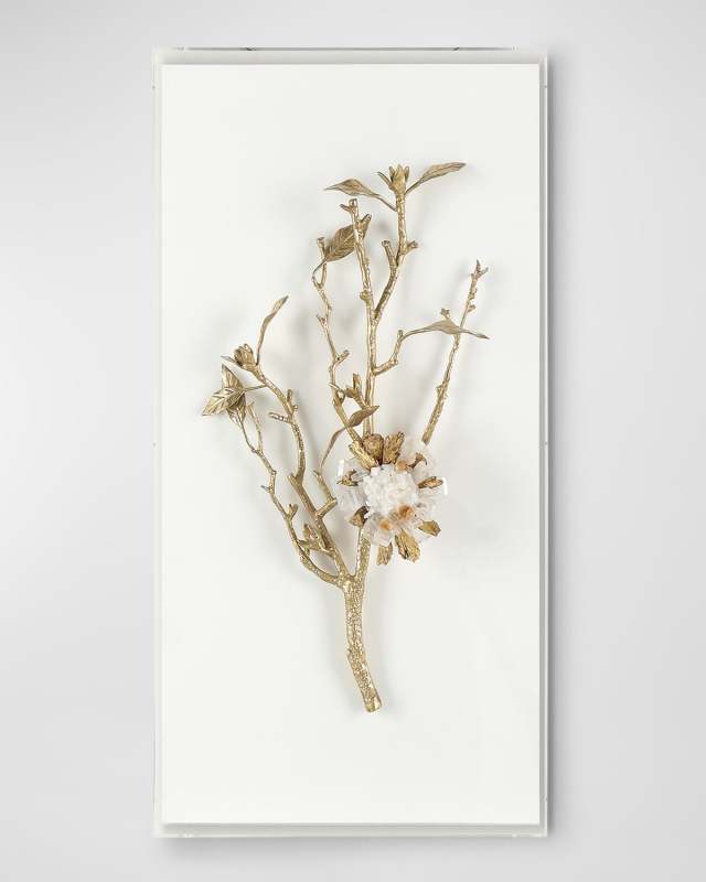 "Gold Calcite I" Wall Accent